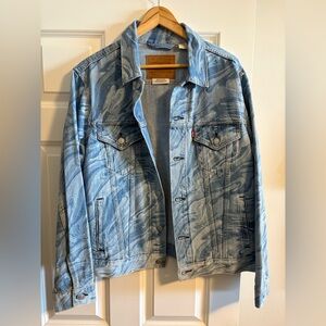 Levi's Light Blue Patterned Denim Jacket
